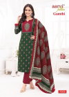 Gamthi Vol 10 By Aarvi Cotton Printed Kurti With Bottom Dupatta Exporters In India
