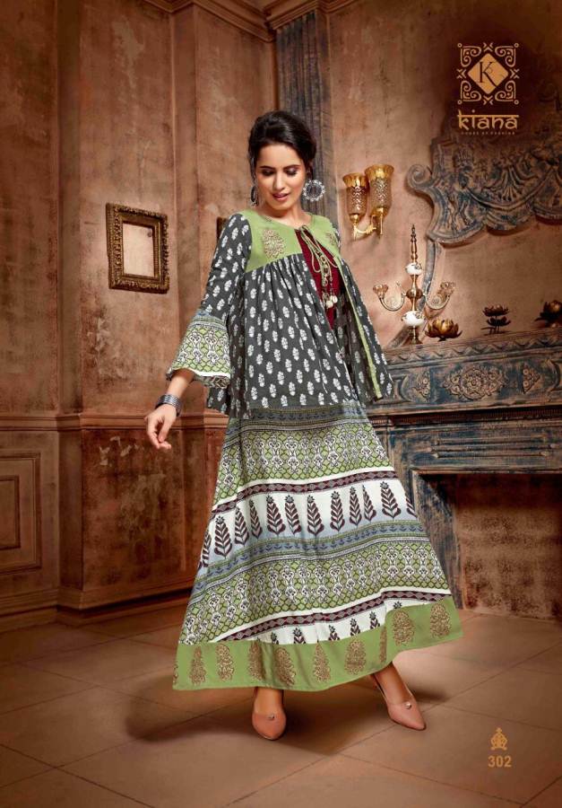 Kiana Vintage 3 Heavy Latest Rayon Festive Wear Designer Kurti Collection