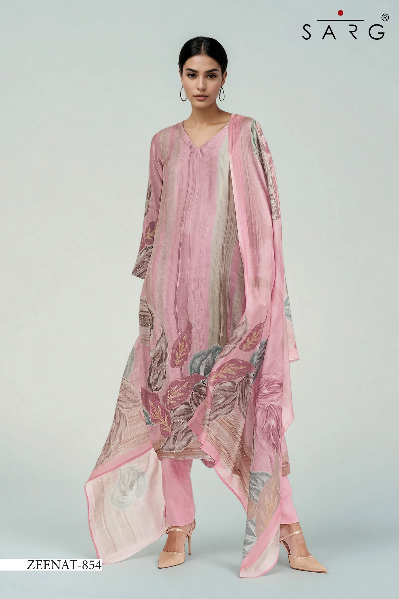 Zeenat By Sarg Lawn Cotton Printed Dress Material Suppliers In India
