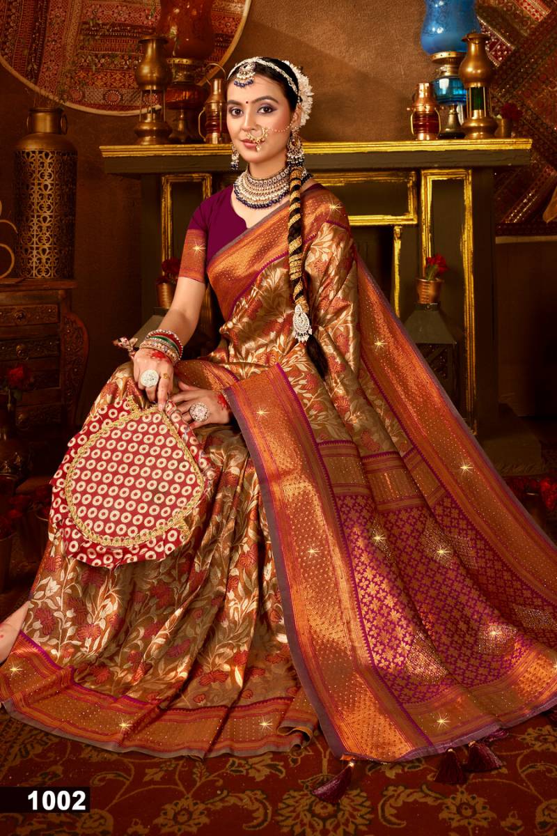 Kanha Silk Saroski Vol 5 By Saroj Beautiful Silk Saree Wholesale Suppliers In Mumbai