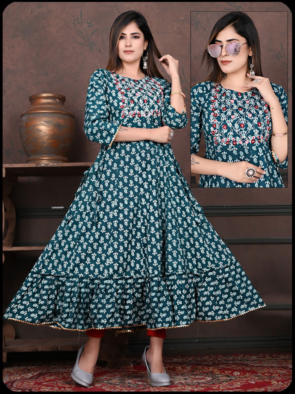 Tutone Capsul 4 New Ethnic Wear Cotton Printed Designer Anarkali Kurti Collection