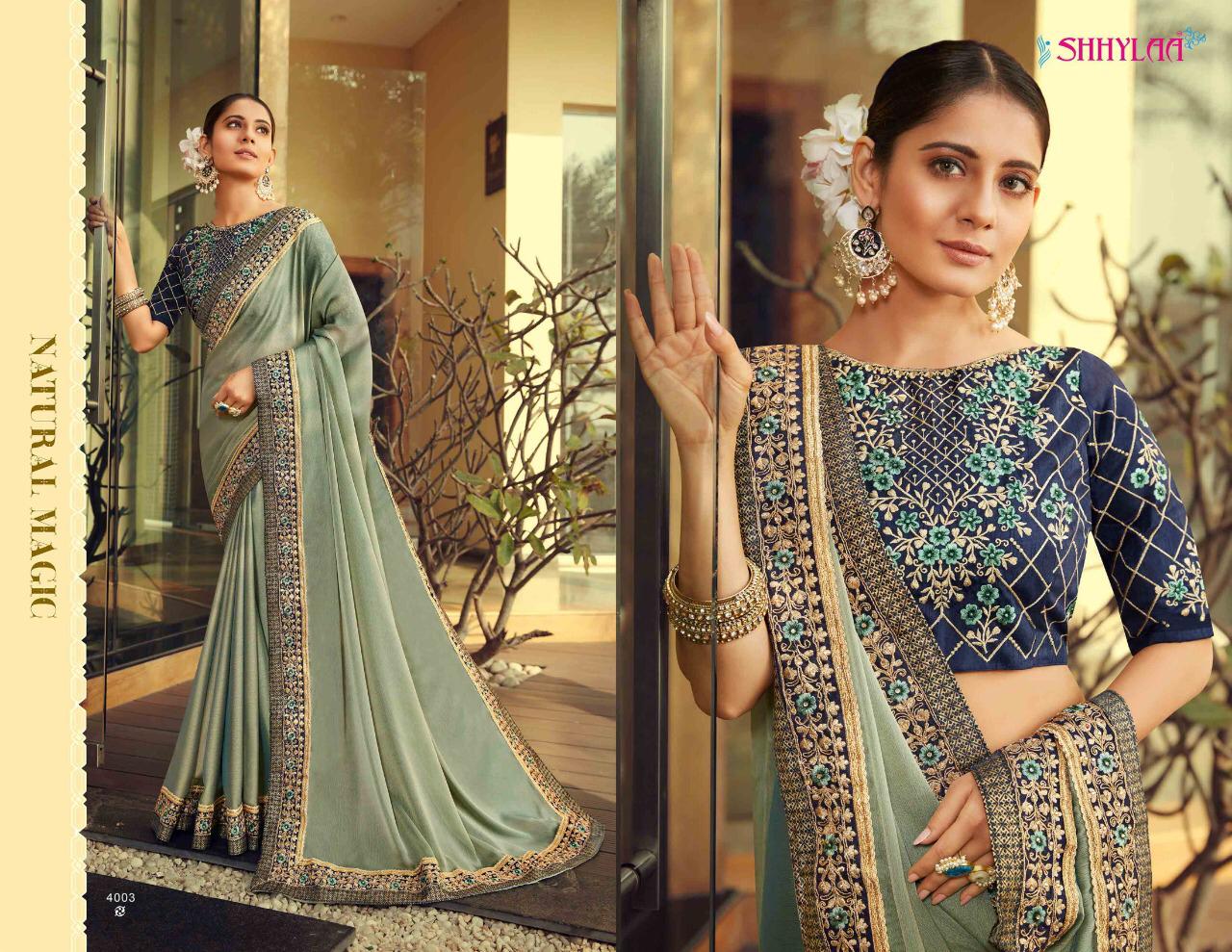 Shhylaa Kesribai Pannalal vol-9 Heavy Blouse And Fancy Fabrics With Embroidery  And Jacquard Laces Latest Fancy Designer Saree Collection 