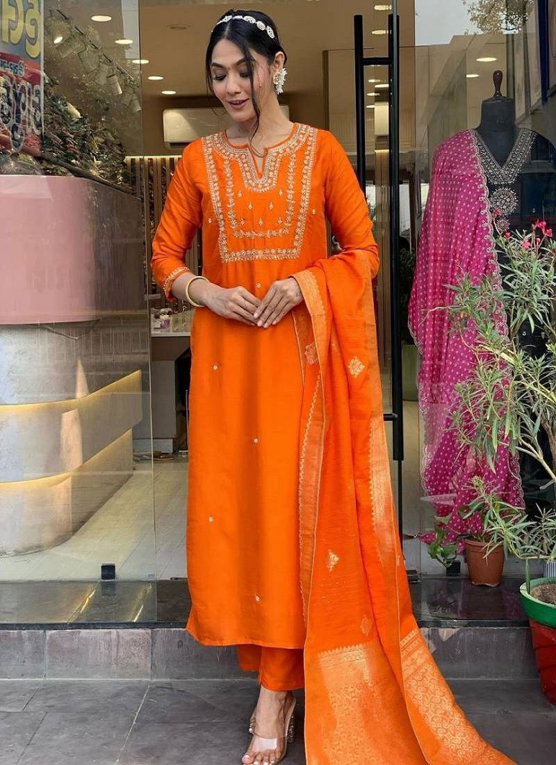 Navya Kurti 78 Cotton Embroidered Kurti Bottom With Dupatta Wholesalers In Delhi