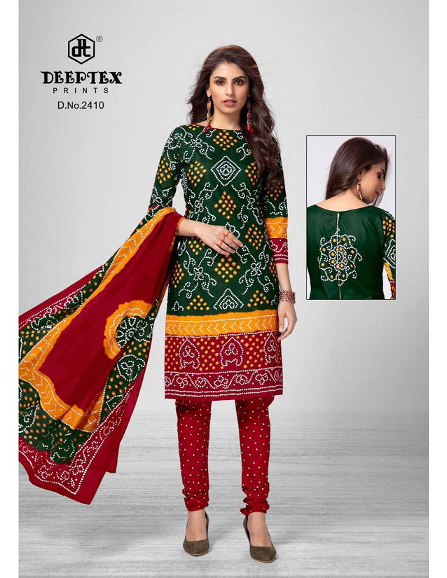 Deeptex Classic Chunaris 24 Latest Fancy Designer Casual Regular Wear Printed Cotton Dress Material Collection
