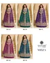Mirza By Sayuri Chinon Silk Embroidery Surat Gown With Dupatta Wholesale Market
