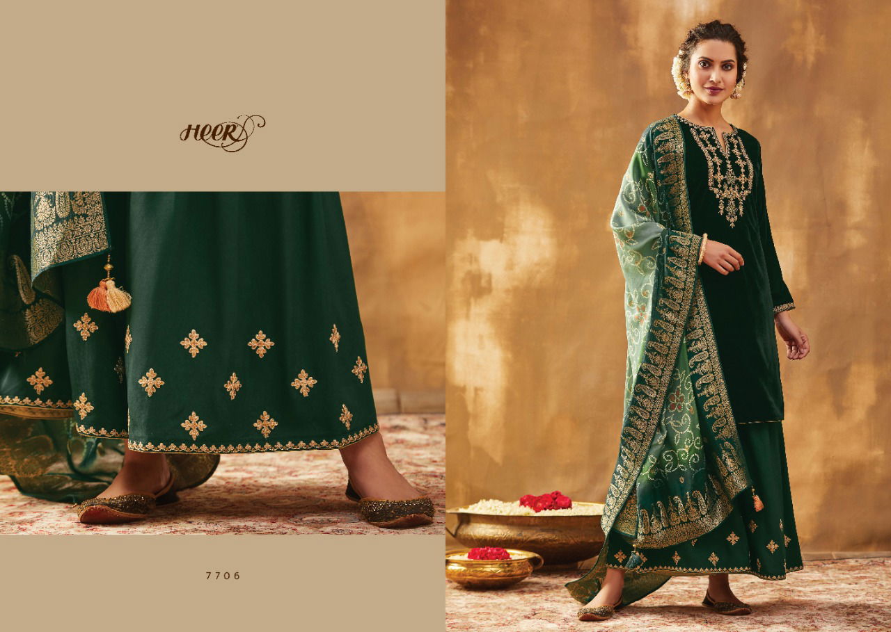 KIMORA BANDHNI Latest Heavy Designer Wedding Wear Pure Spun Silk Jacquard Embroidery with Digital Banadhani Print Salwar Suit Collection 