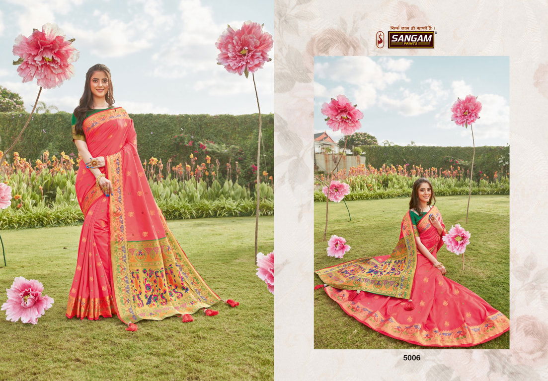 Sangam Pattu Latest Fancy Designer Festive Wear Silk Pure Soft Silk Saree Collection
