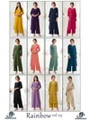 Rainbow Vol 3 By Sankheswer Vertican Plain Kurti With Bottom