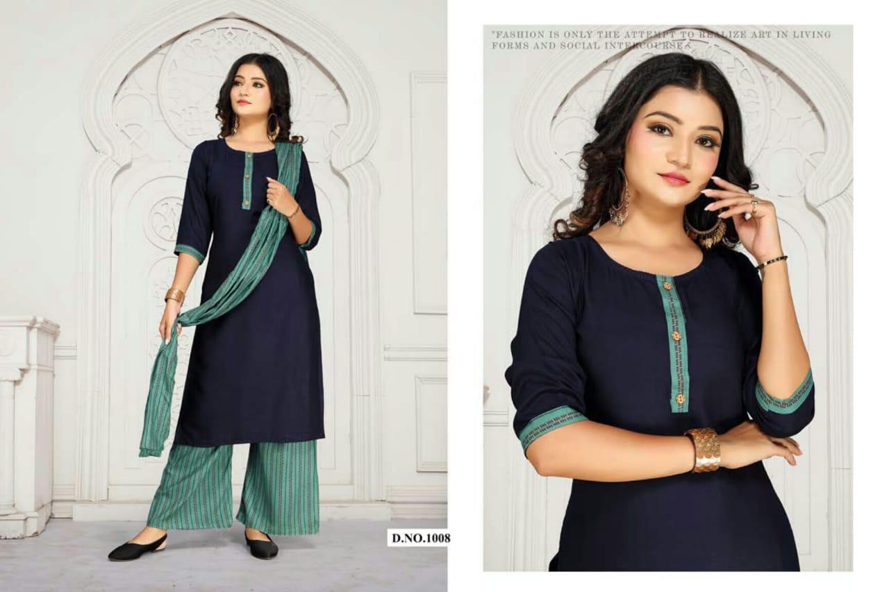 Ft Natural Latest Fancy Rayon Regular Wear Readymade Salwar Suit Collection
