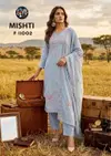 Mishti By Four Dots Mal Chanderi Cotton Designer Salwar Suits