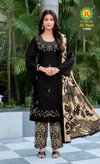 All Black Vol 31 By Jt Rayon Embroidery Dress Material Wholesale Online