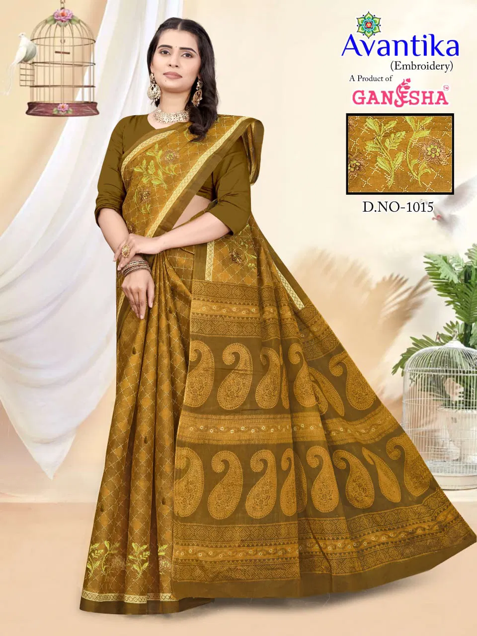 Avantika Vol 1 By Ganesha Cotton Printed Daily Wear Saree Orders In India