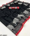 Rajyog Sarathi Soft Linen Elephant Digital Printed Saree Wholesale Price In Surat