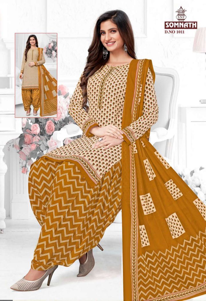 Somnath Sangini 1 Regular Wear Cotton Printed Readymade Dress Collection
