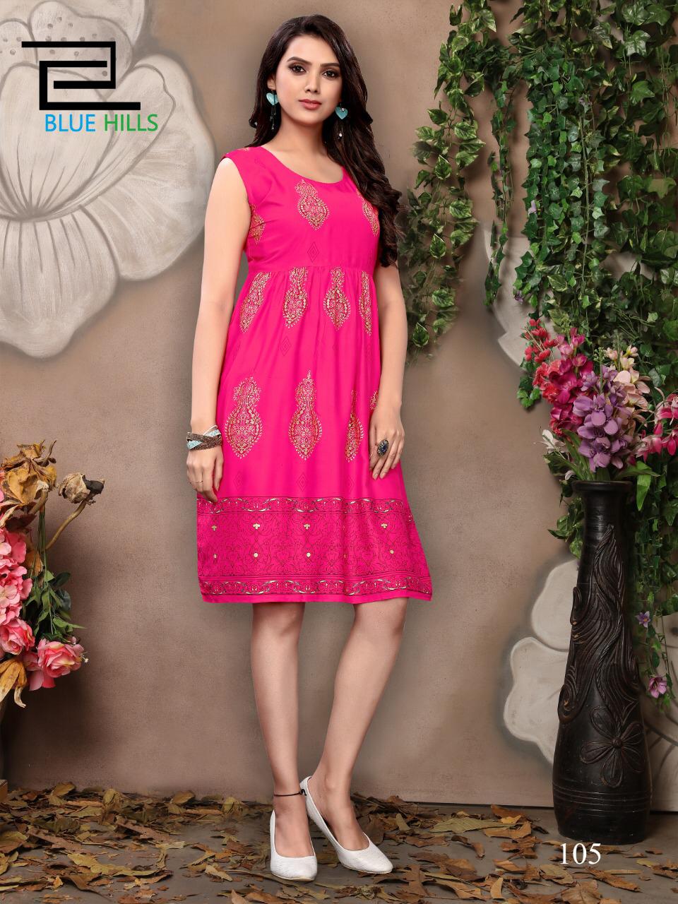 Blue Hills Short Walkway Vol 2 New Collection Of Printed Rayon Daily Wear Short Kurtis 