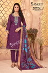 Romiyo 2 By Sangeet Roman Silk Wholesale Kurti With Bottom Dupatta In India