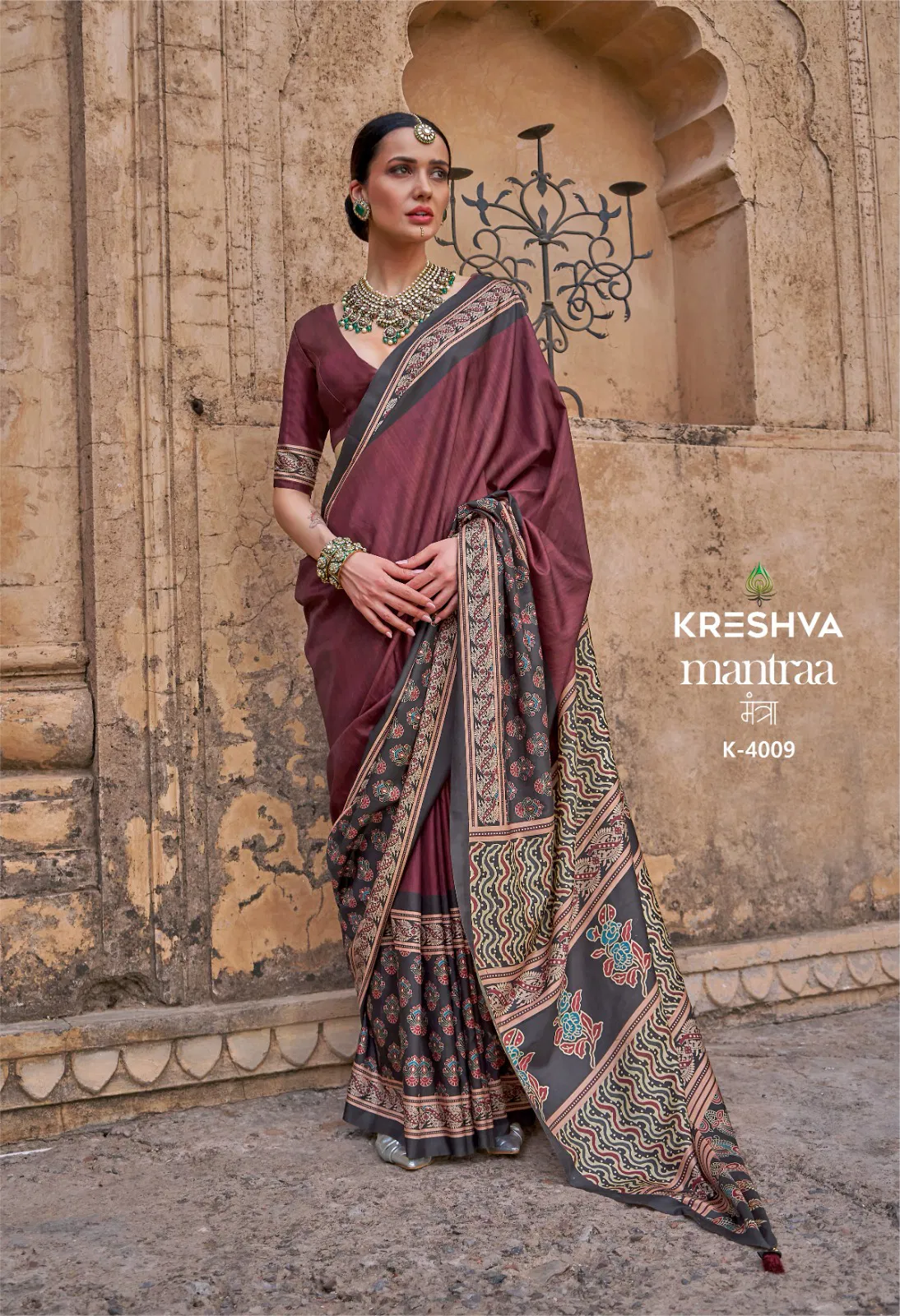 Mantra By Kreshva P V Silk Wedding Wear Surat Saree Wholesale Market
