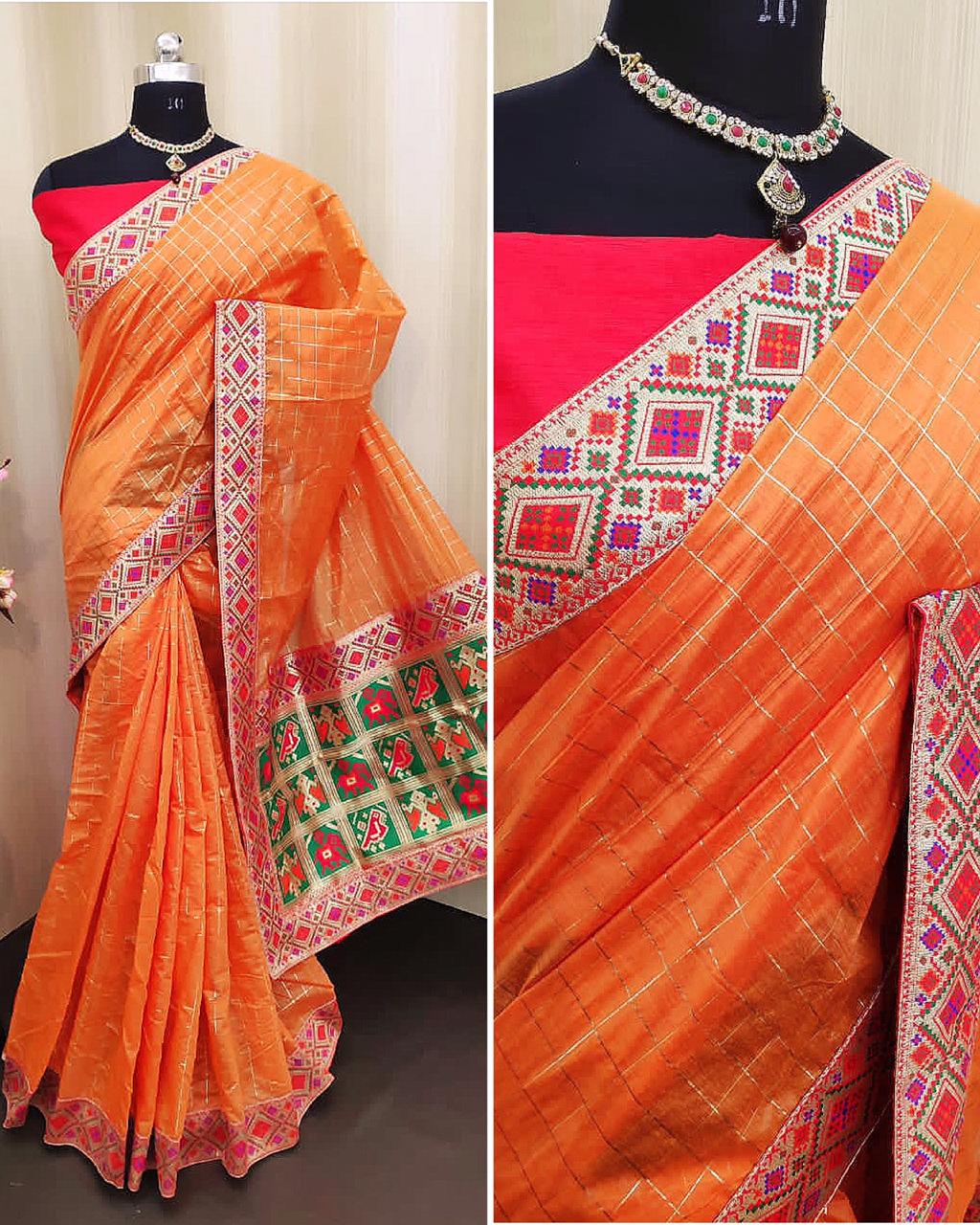 Amar Kalyani Heavy Chanderi Cotton Designer Pallu Saree Golden Jari With Jacquard Blouse  Collection 