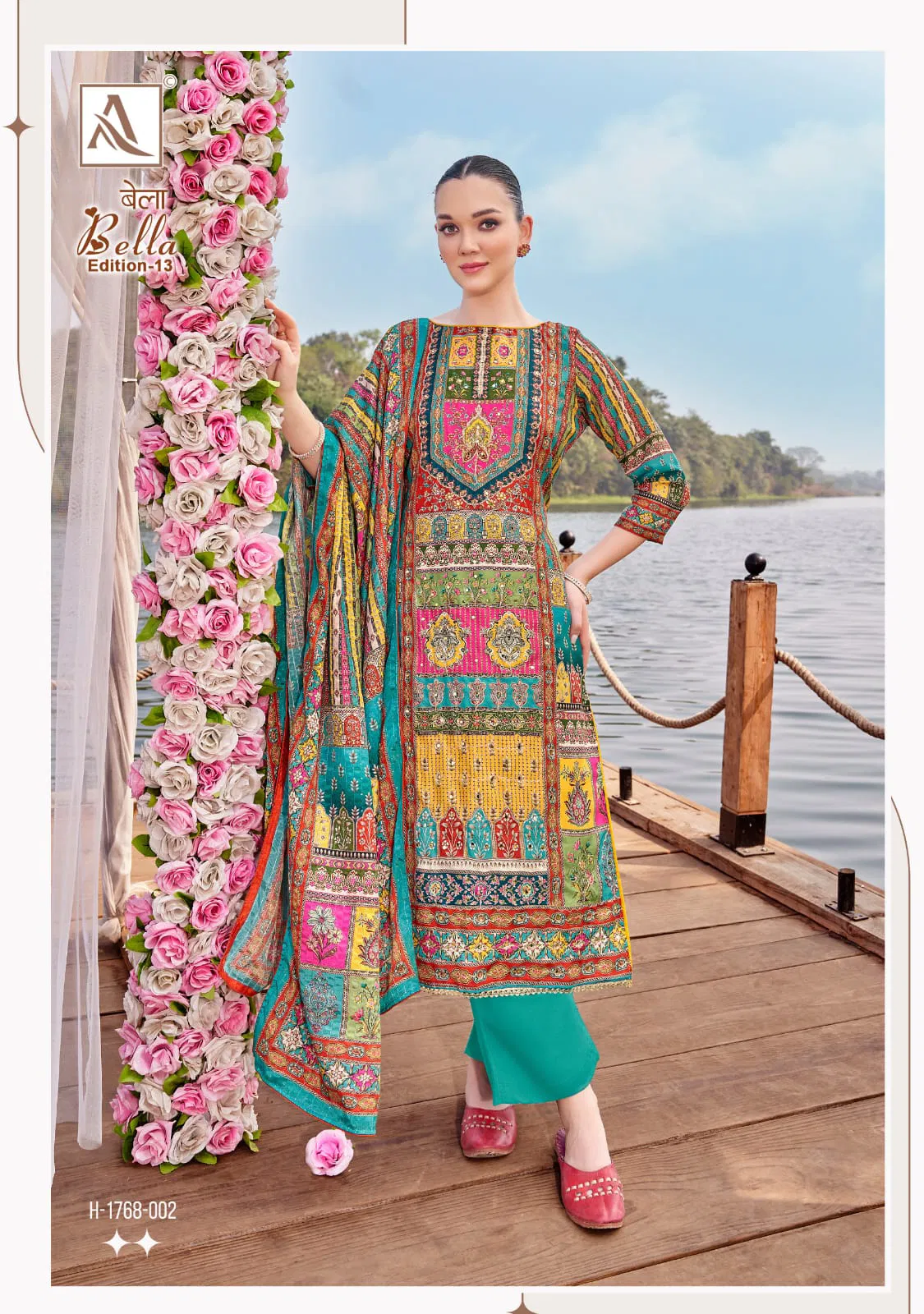 Bella 13 By Alok Suit Maslin Printed Dress Material Designer Wholesalers In Delhi