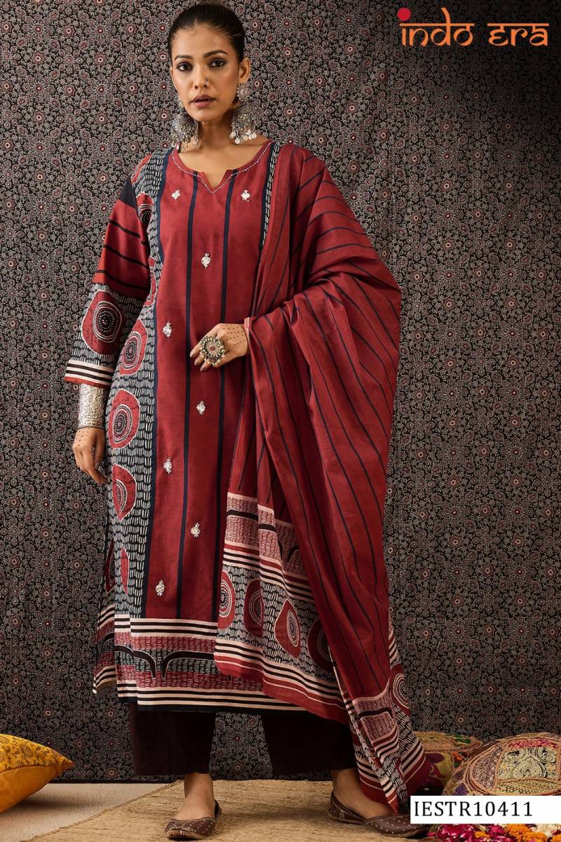Indo Era 2569 Cotton Kurti Bottom With Dupatta Wholesalers In Delhi