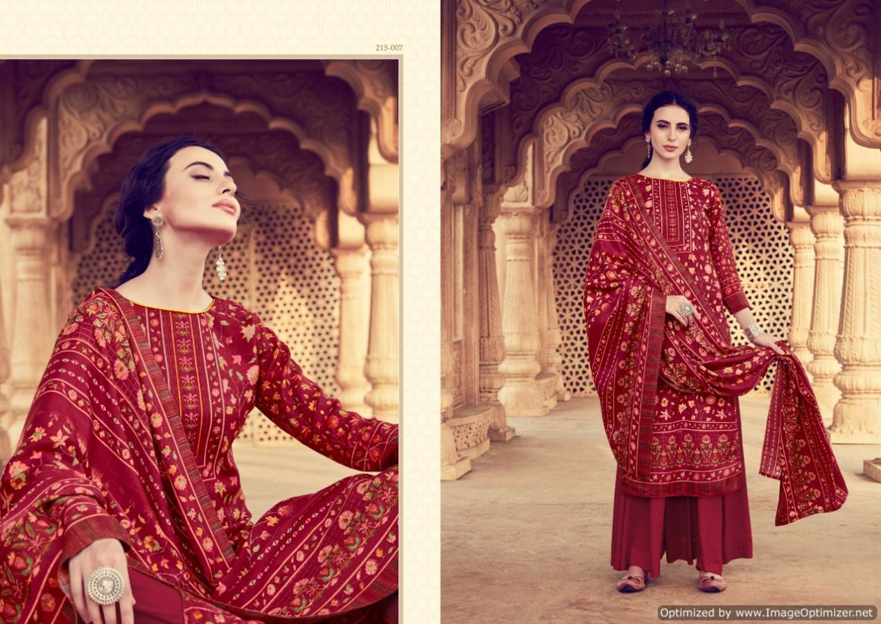 Zulfat Winter Affair 2 Latest Designer Pure Pashmina Digital Style Print Designer Dress Material With Four Side Lace Dupatta 