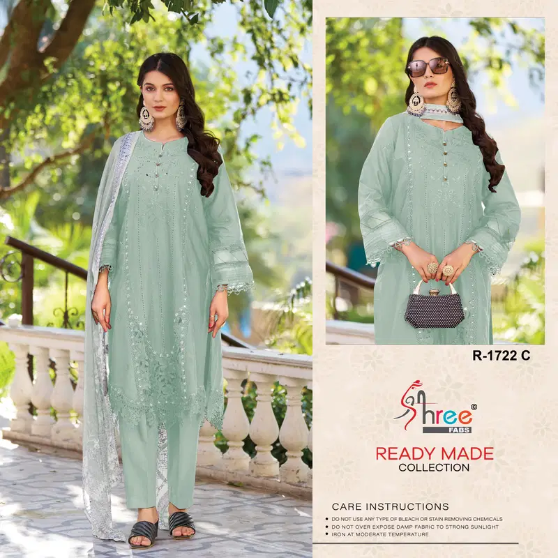 K 1722 By Shree Cambric Cotton Wholesale Pakistani Readymade Suits Suppliers In India