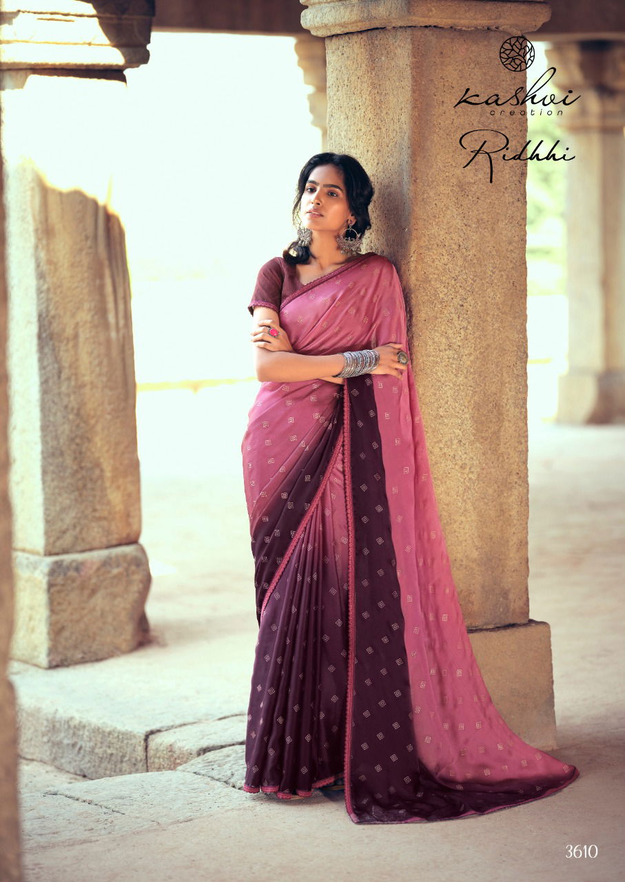Kashvi Riddhi Latest Fancy Designer Silk Heavy Festive Wear Saree Collection
