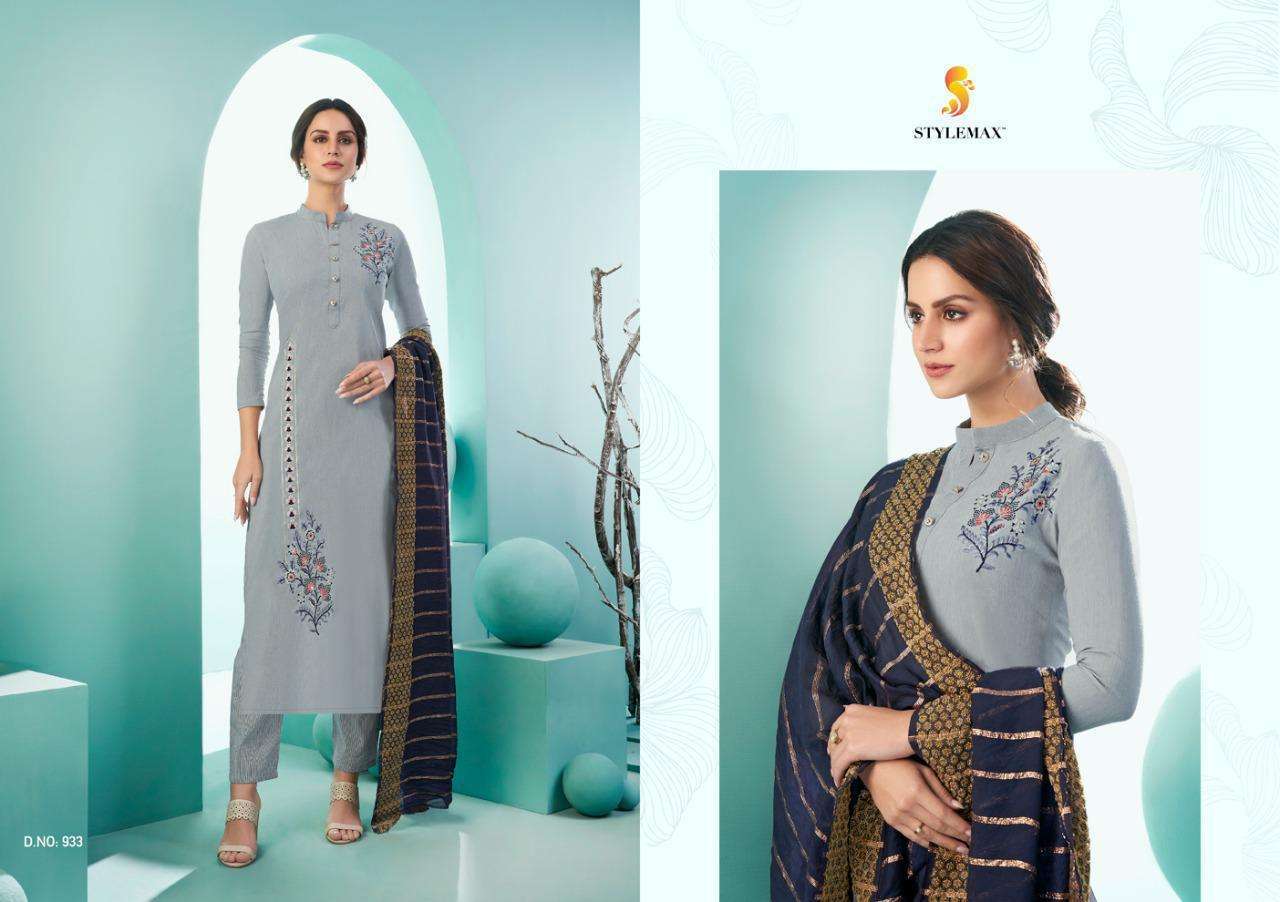 Stylemax Anupama 1 Premium Festive Wear cotton With Embroidery Ready Made Collection
