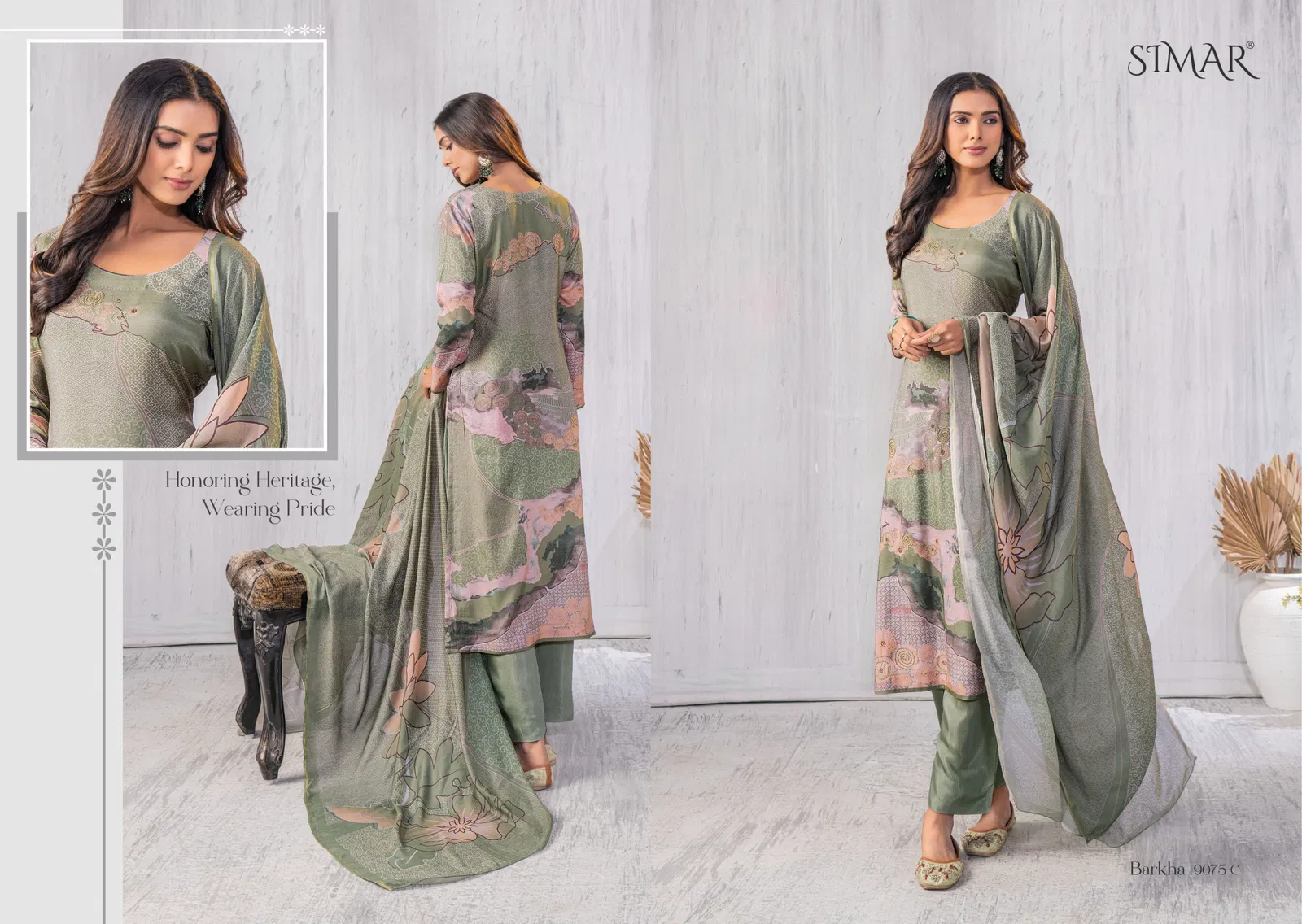 Barkha By Glossy Cotton Digital Printed Dress Material Wholesale Shop In Surat