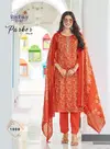 Parker Vol 1 By Radhika Jam Satin Kurti With Bottom Dupatta Exporters In India