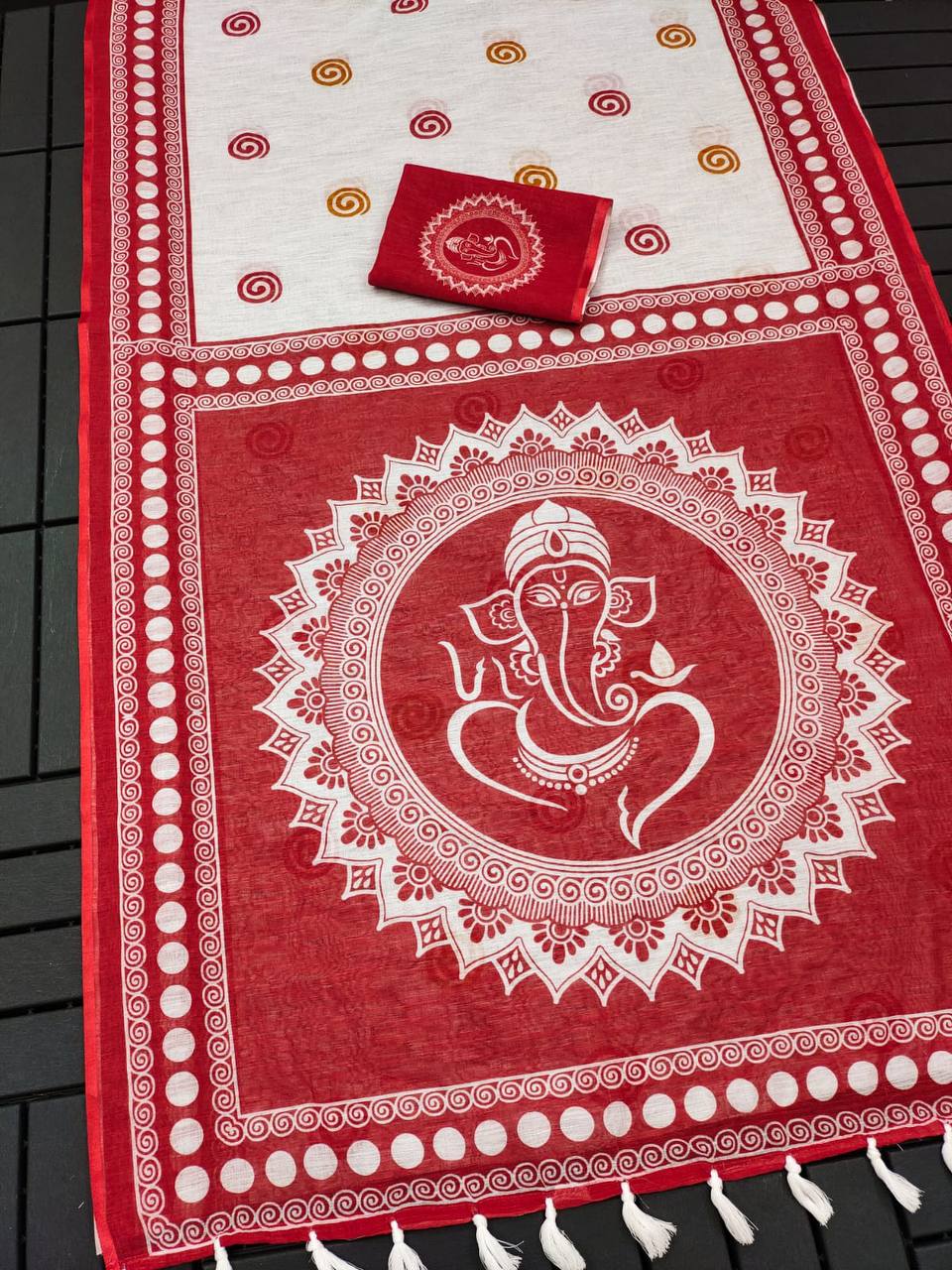 Mg 317 Special For Deepavali Linen Designer Saree Catalog