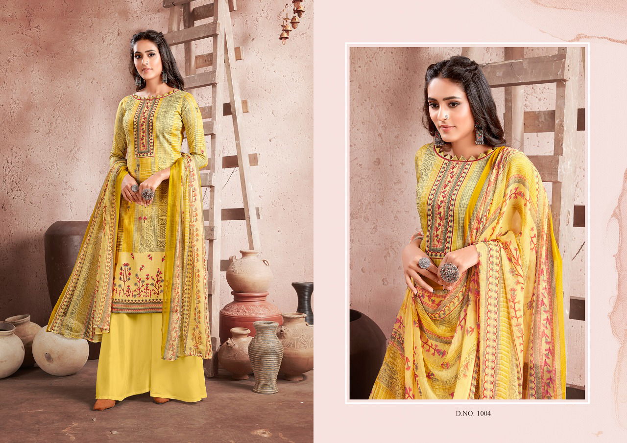 Anita Kesariya Heena Latest Fancy Designer Casual Wear Pure Heavy Cotton Digital style print  Dress Material Collection
