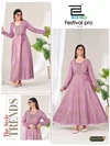 Festival Pro Vol 20 By Blue Hills Anarkali Gown With Classic Neck Embroidery With Belt