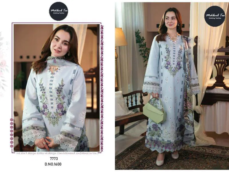 Mehboob Tex 1600 Viscose Cambric Cotton Pakistani Salwar Suits Wholesale In India