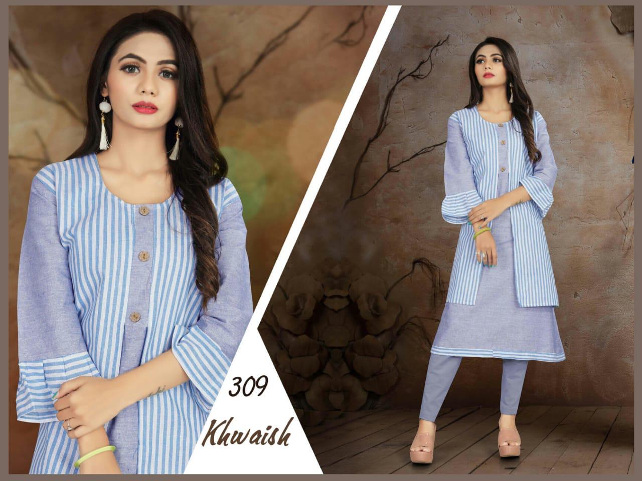Trendy Aagya Khwaish 3 Festive Daily Wear Kurtis Collection
