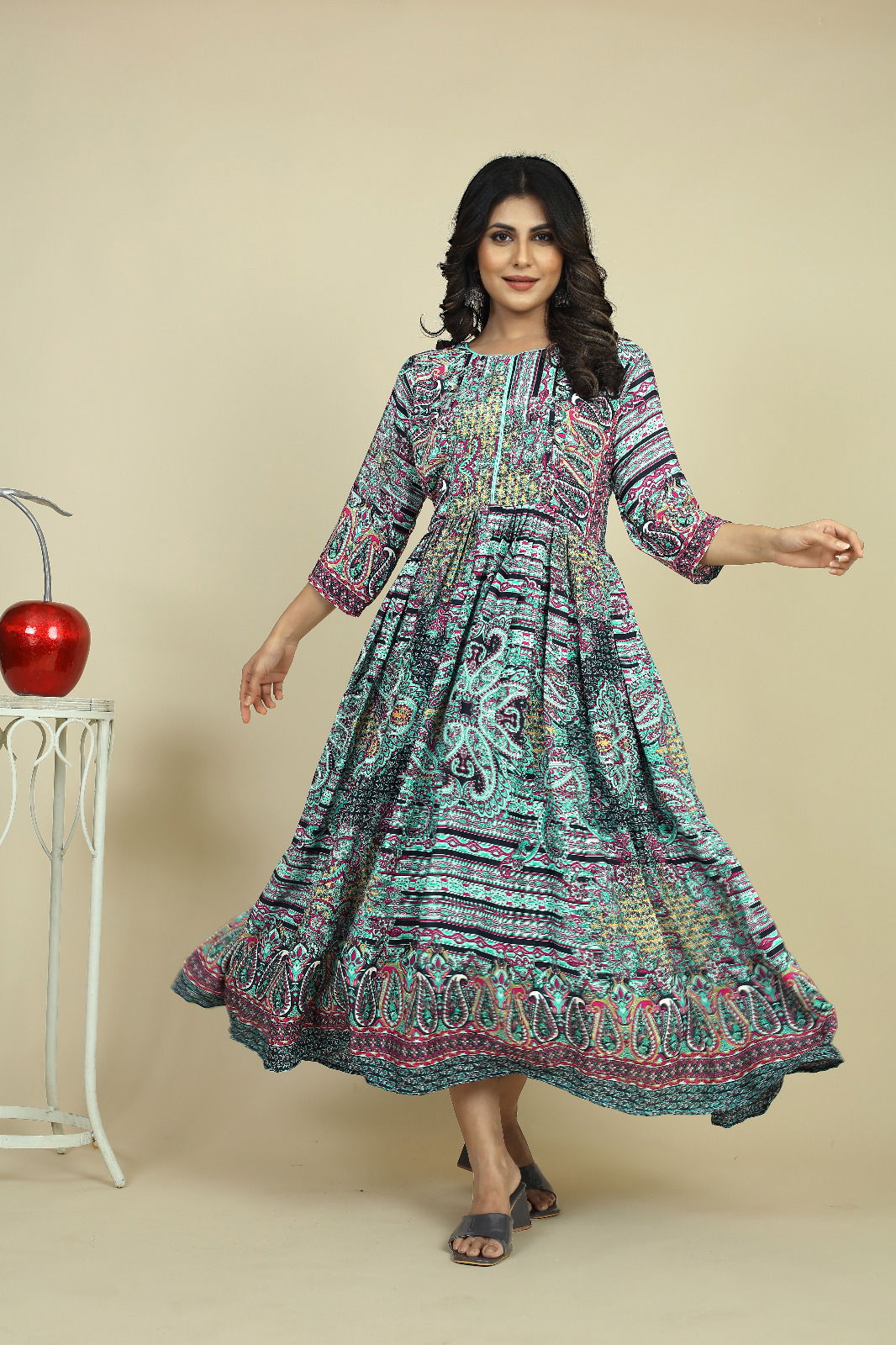 Sandiya important Printed Long Kurtis Catalog