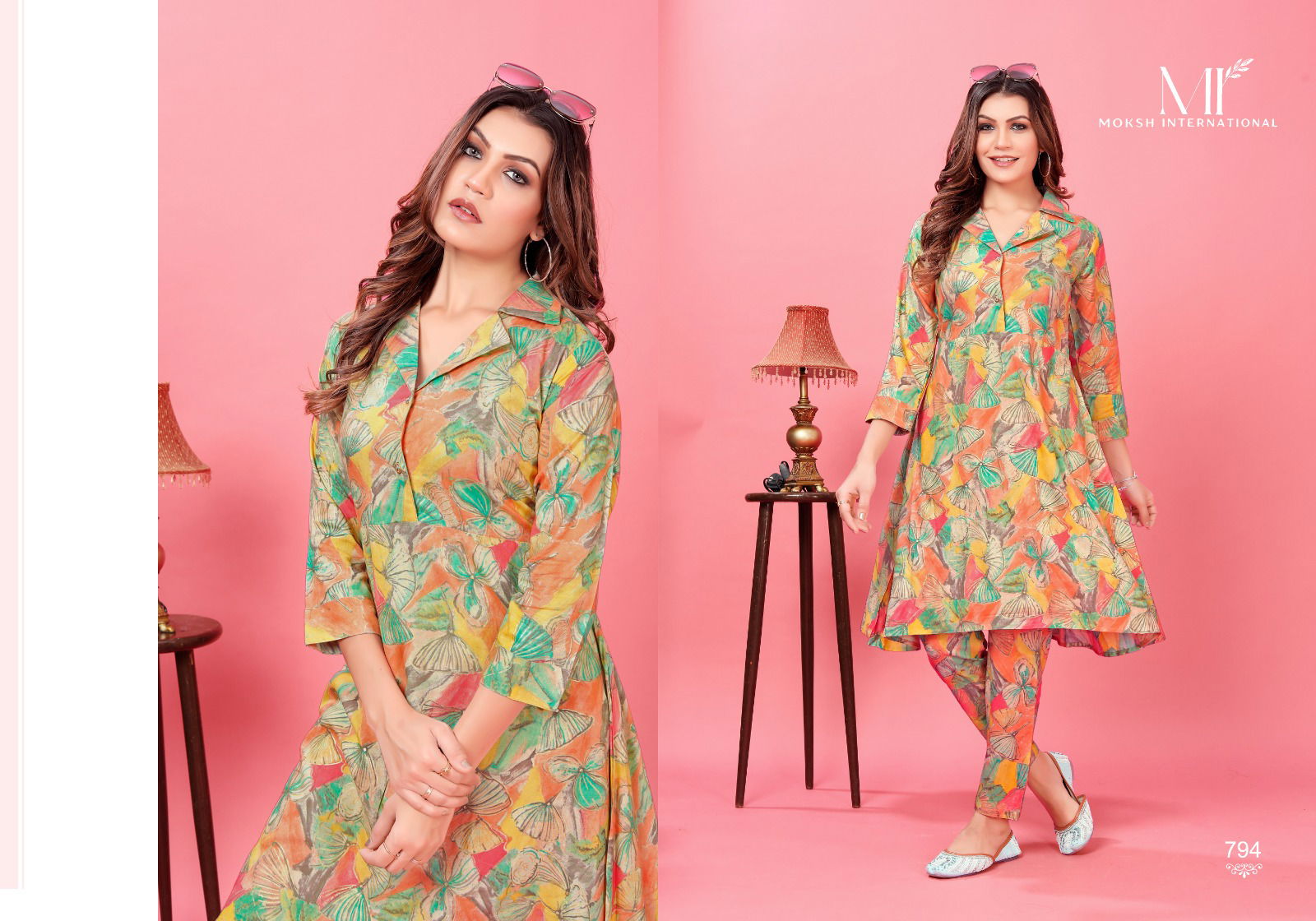 Co-ord Queen By Moksh Premium Rayon Western Co-ord Set Catalog