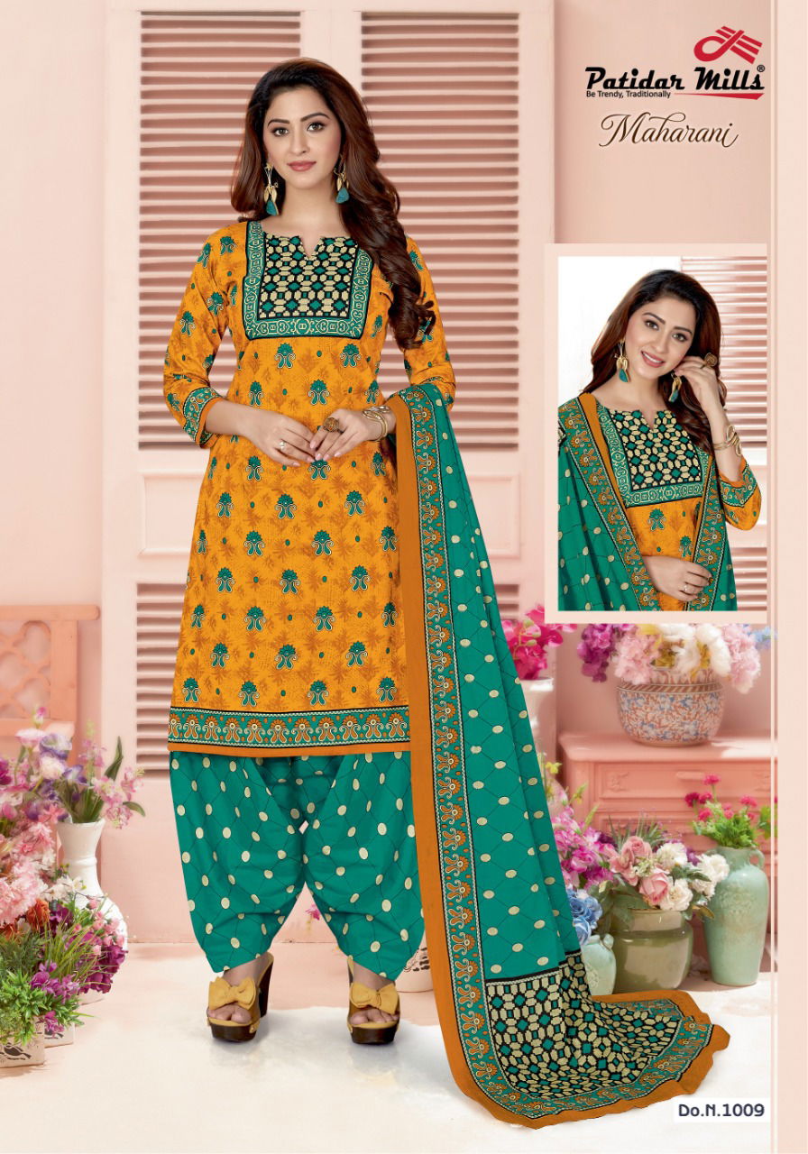 Patidar Maharani Latest Collection Designer Printed Daily Wear Casual Wear Pure Cotton Dress Material