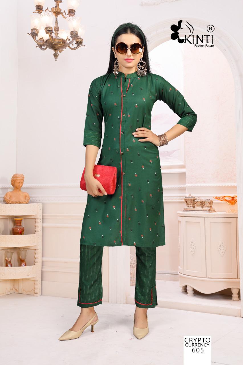 Kinti Crypto Currency 6 Casual Wear Printed Cotton Kurtis Collection
