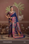 Pure Kashmiri 001 To 006 Modal Cotton Pashmina Weaving Saree Wholesalers In Surat
