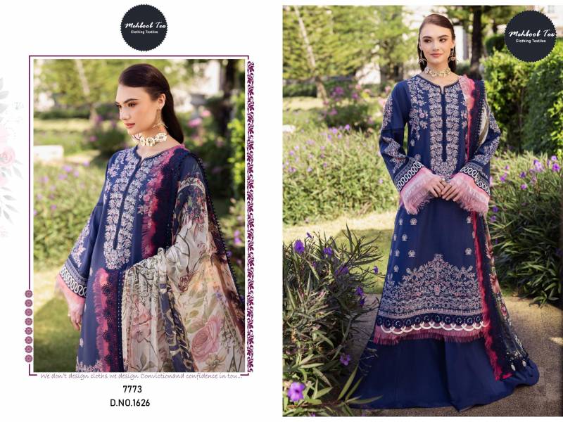 Mehboob Tex 1626 Cotton Dupatta Pakistani Salwar Suits Best Wholesale Shop In Surat