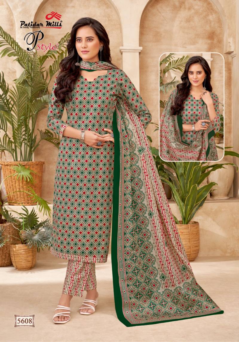 Patidar P Style Vol 56 Cotton Printed Dress Material Wholesale Market In Surat With Price