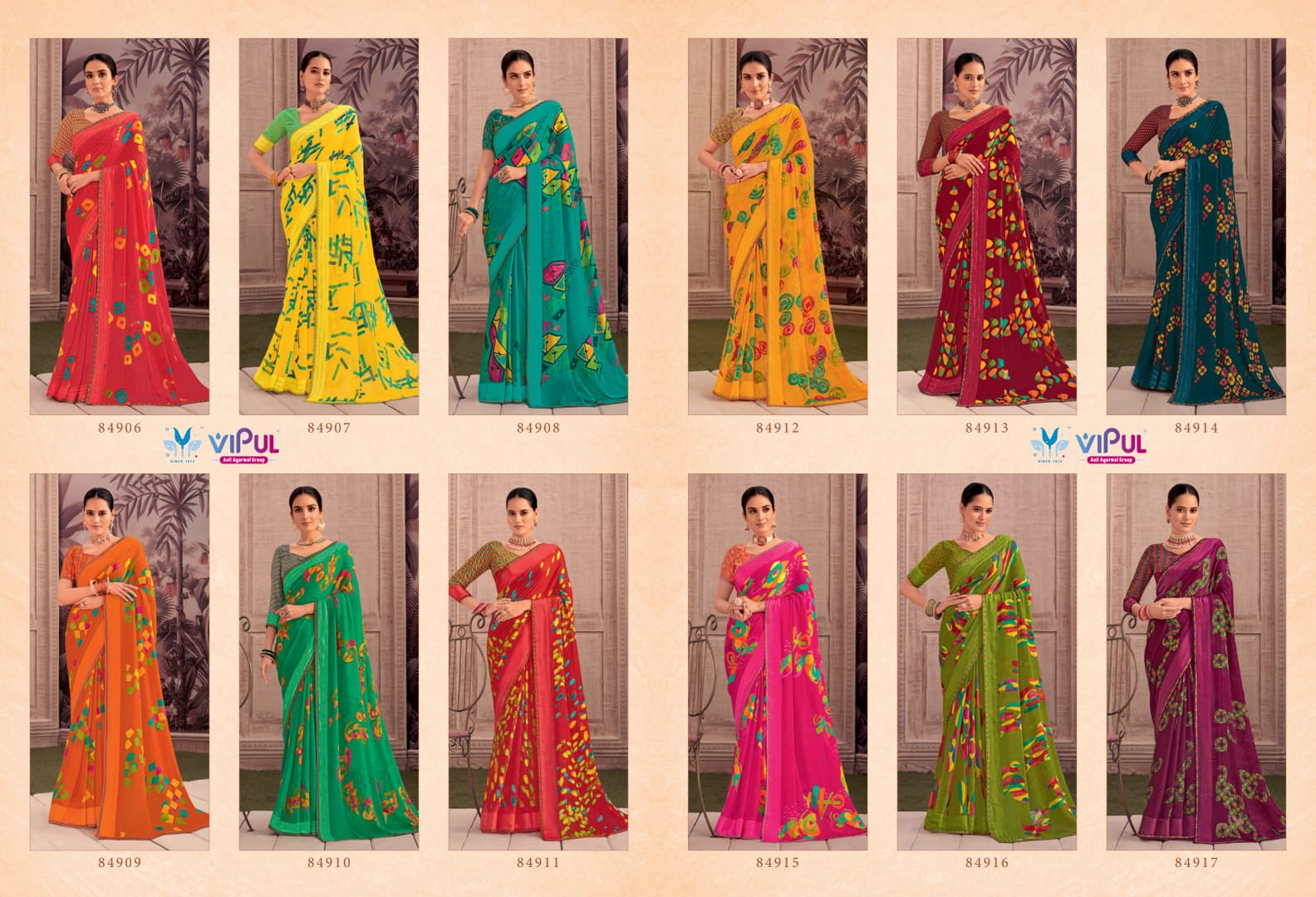 Shivani Vol 1 By Vipul Georgette Daily Wear Sarees Wholesale In India