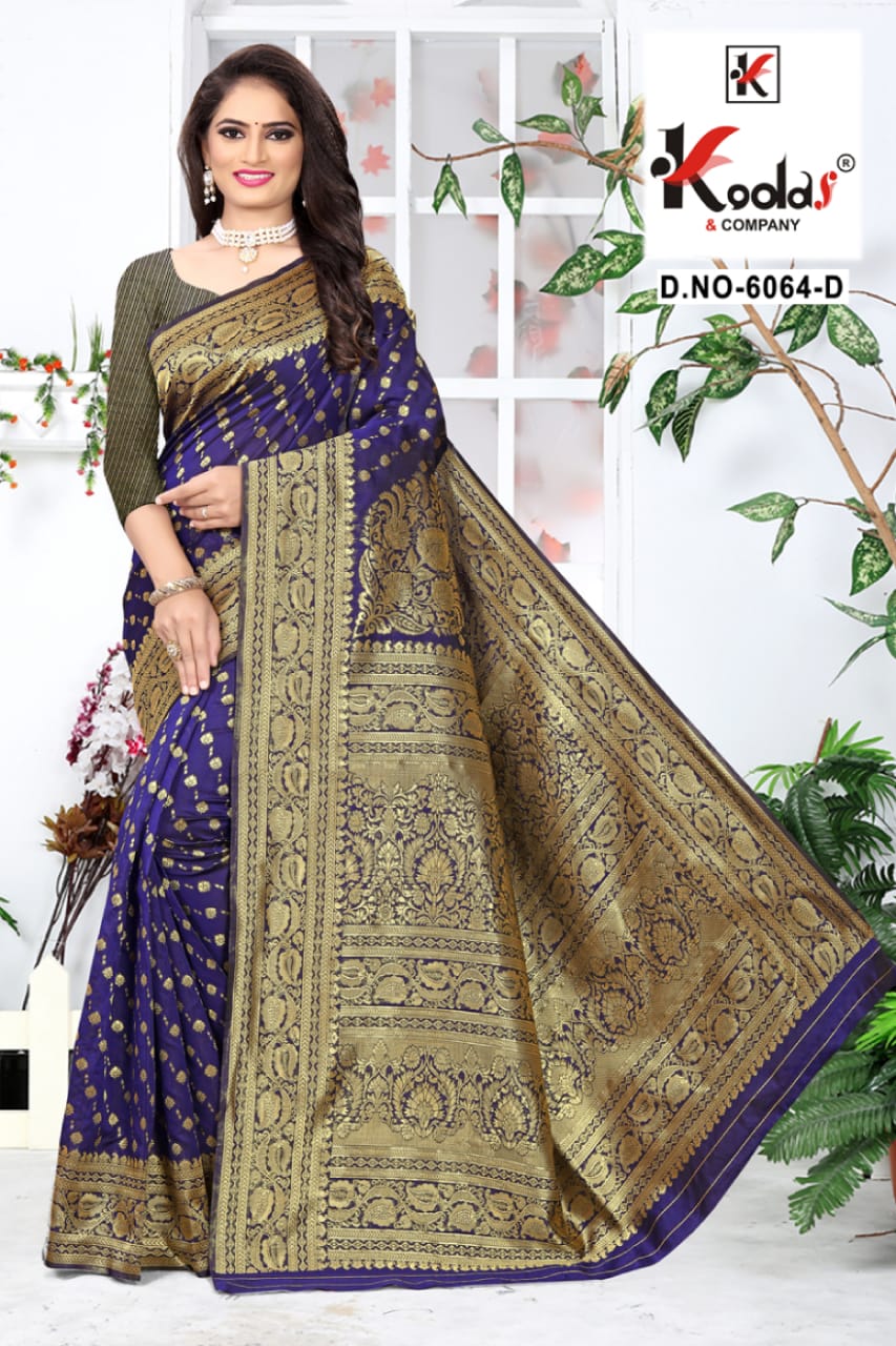 Skoda 6064 Latest Fancy Designer Silk Festive Wear Rich Pallu Designer Saree Collection

