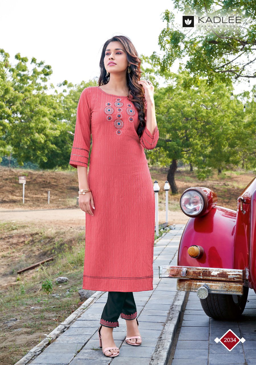 Kadlee Shalinee 3 New Ethnic Wear Viscose Kurti With Bottom Collection