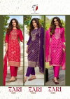 Zari By Af Dola Silk Jacquard Kurti Bottom With Dupatta Wholesale Shop In Surat