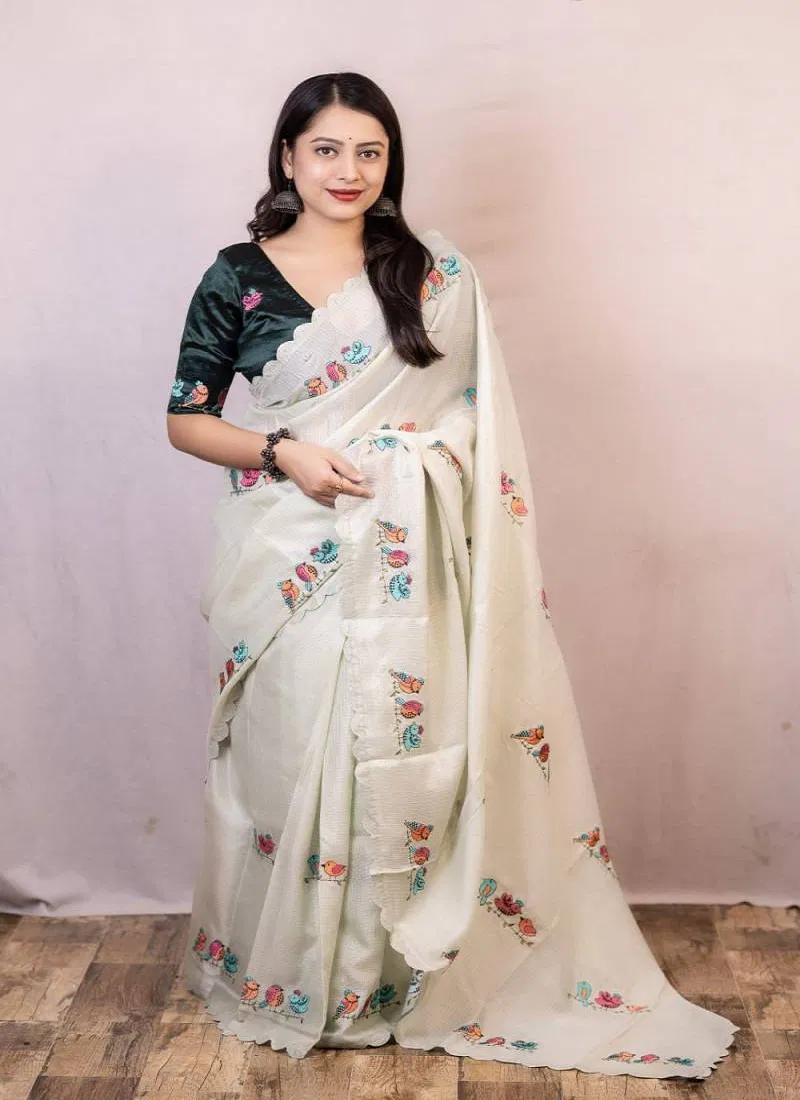 Kc 609 Embroidered Soft Kota Silk Saree Wholesale Clothing Suppliers In India
