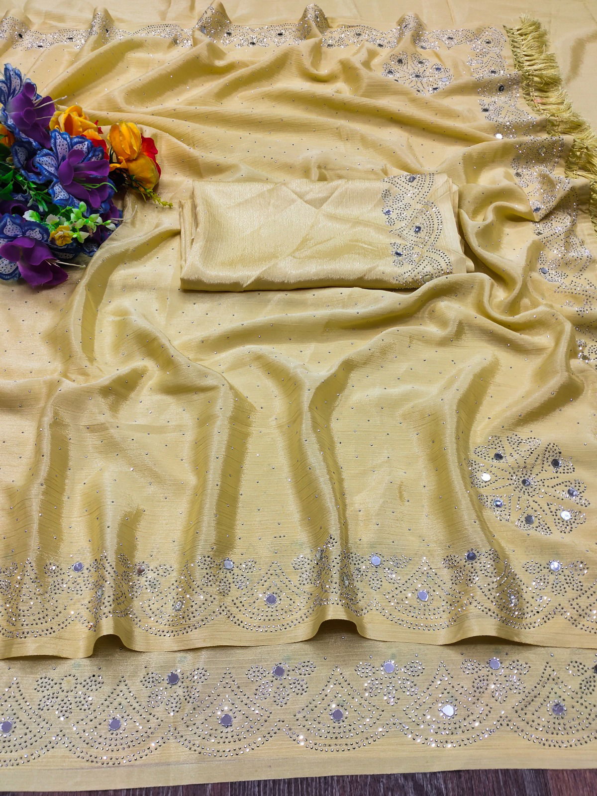 SD 220 A and SD 220 B by Suma Designer Chinnon Wholesale Saree In India