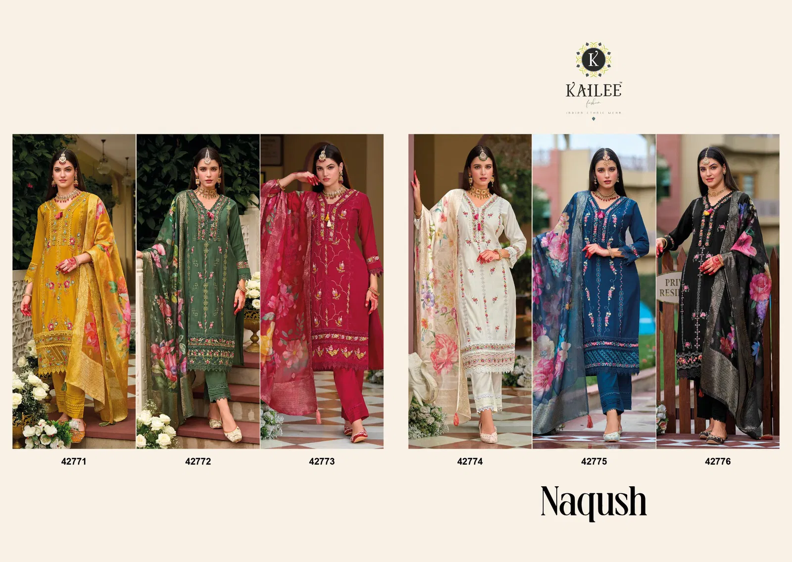 Naqsh By Kailee Viscose Silk Surat Kurti With Bottom Dupatta Wholesale Market