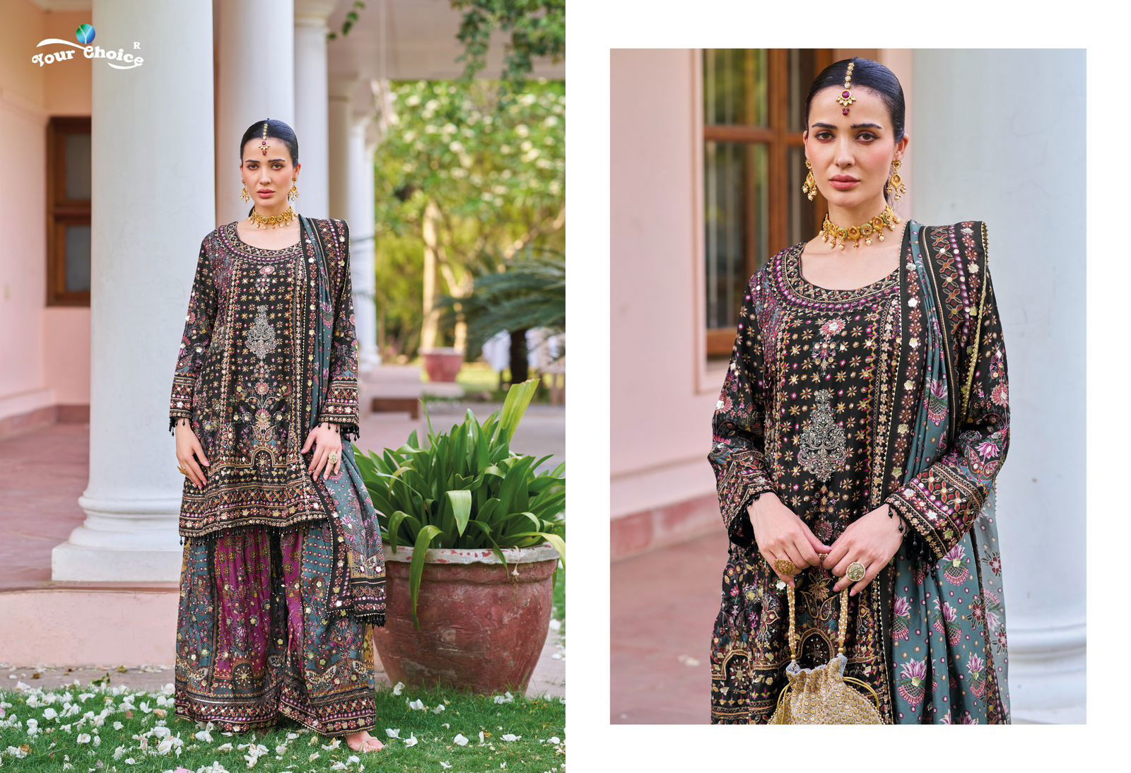 Seerat By Your Choice Designer Chinon Readymade Suits Wholesale Online